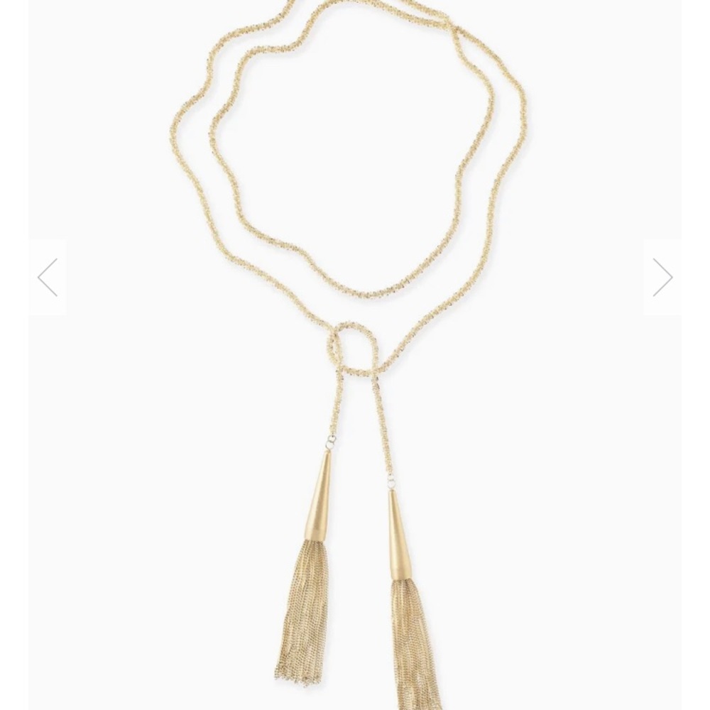 Kendra Scott gold Phara necklace